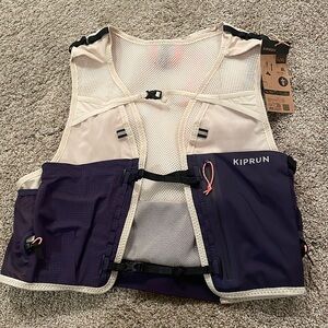 KIPRUN 8L Women's trail running bag - size L/XL, color beige purple